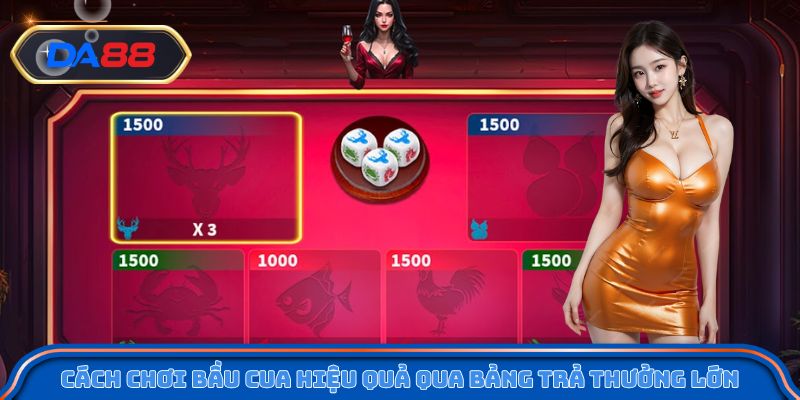 Cách chơi bầu cua hiệu quả qua bảng trả thưởng lớn